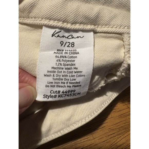 KANCAN Off White Jeans Chic Cream Skinny Size 9 - Picture 8 of 11